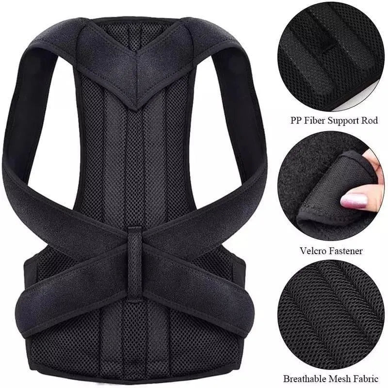Back Brace and Posture Corrector for Men and Women Adjustable Back Straightener Posture Corrector