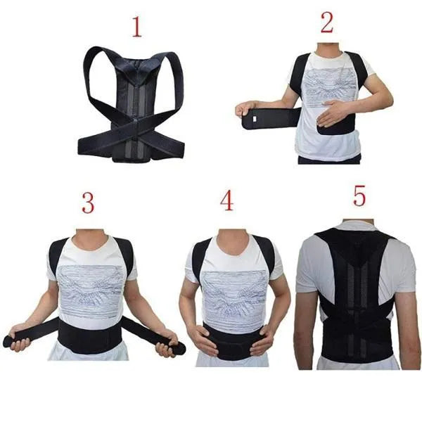 Back Brace and Posture Corrector for Men and Women Adjustable Back Straightener Posture Corrector