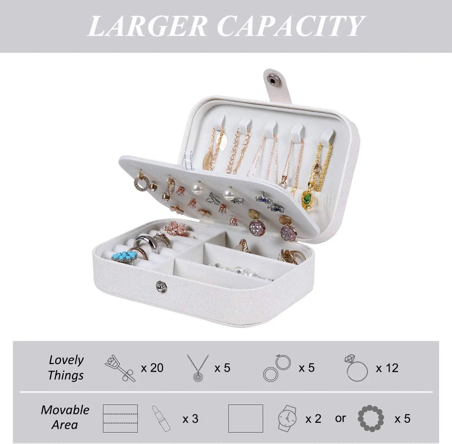 Jewelry Box 2 Portions | Double Layered Jewelry Box