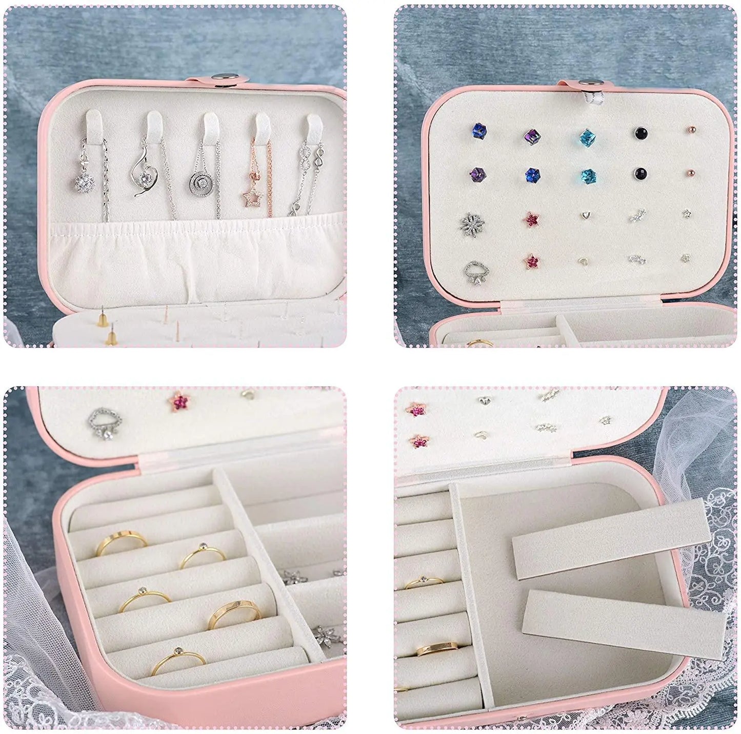 Jewelry Box 2 Portions | Double Layered Jewelry Box