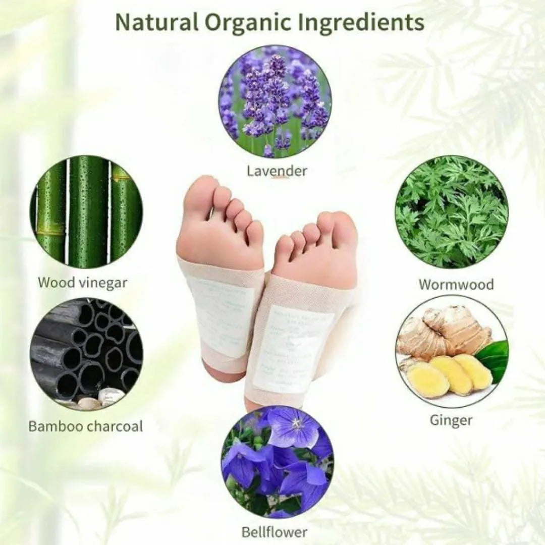 10 Pcs Detox Foot Pads for Pain Relief & Wellness