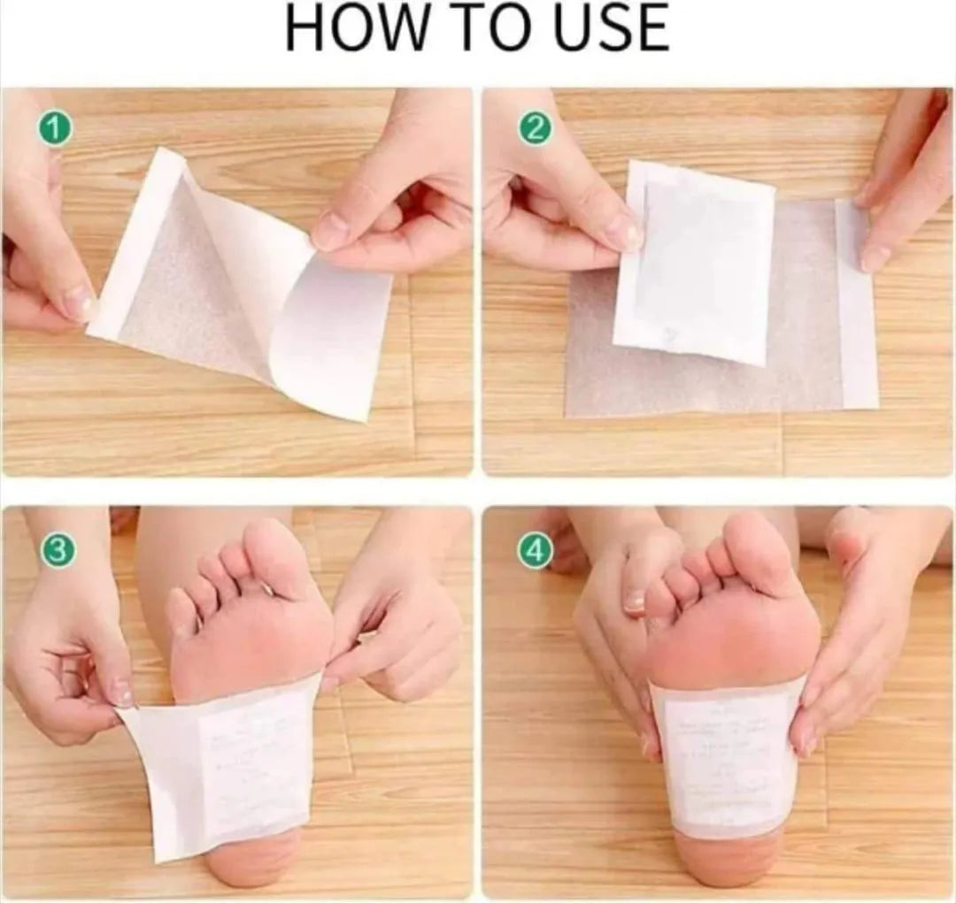 10 Pcs Detox Foot Pads for Pain Relief & Wellness