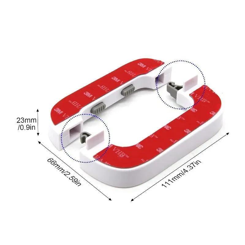 Fridge Lock Adhesive Self Locking Refrigerator Door Lock with Double Press Unlock Baby Safety & Food Protection