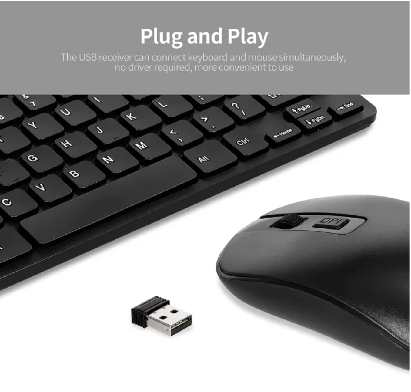 Wireless Keyboard & Mouse Combo