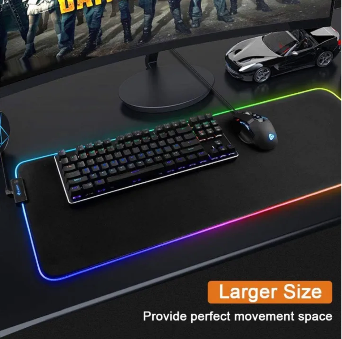 Gaming RGB Desk Mat XXL