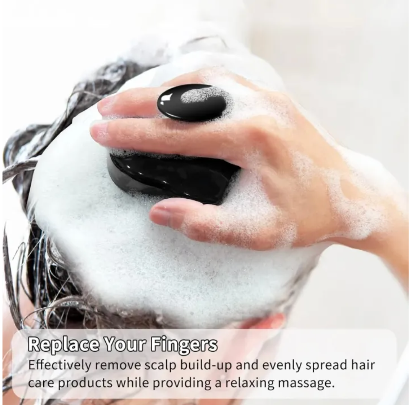 Silicone Scalp Massager | Foam Head Massage Brush Shampoo Brush
