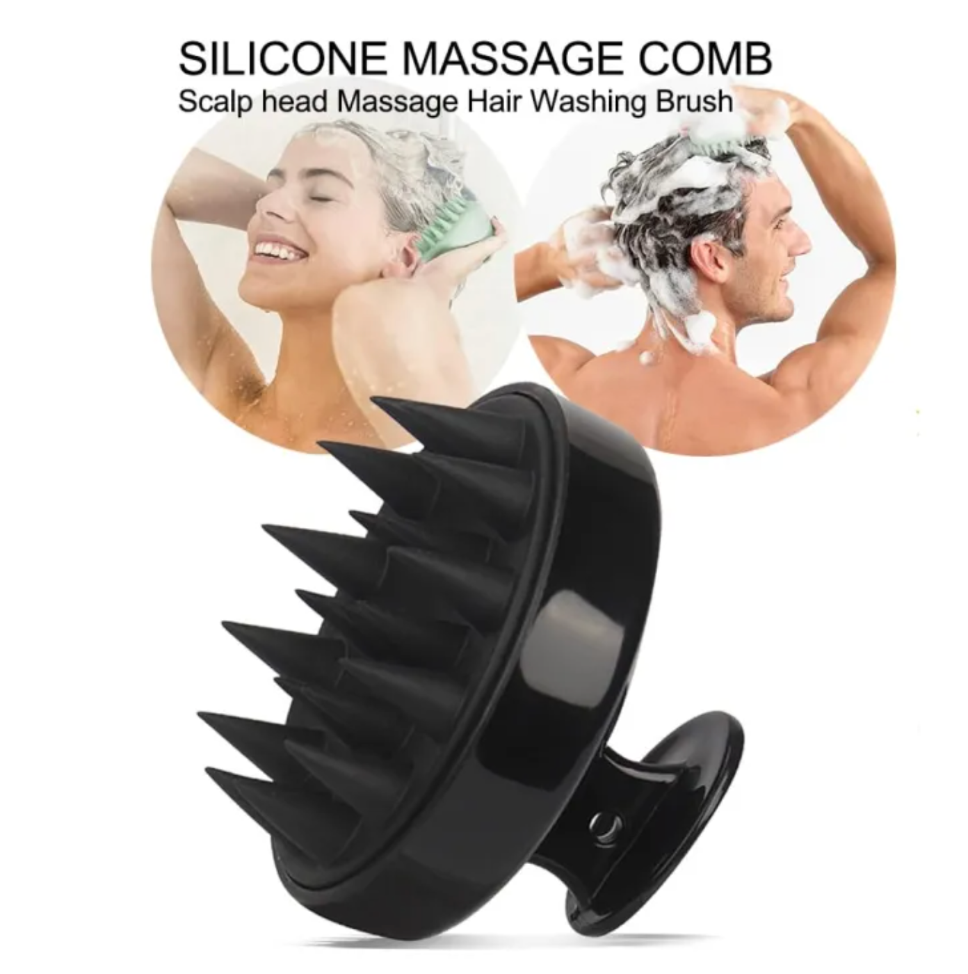 Silicone Scalp Massager | Foam Head Massage Brush Shampoo Brush