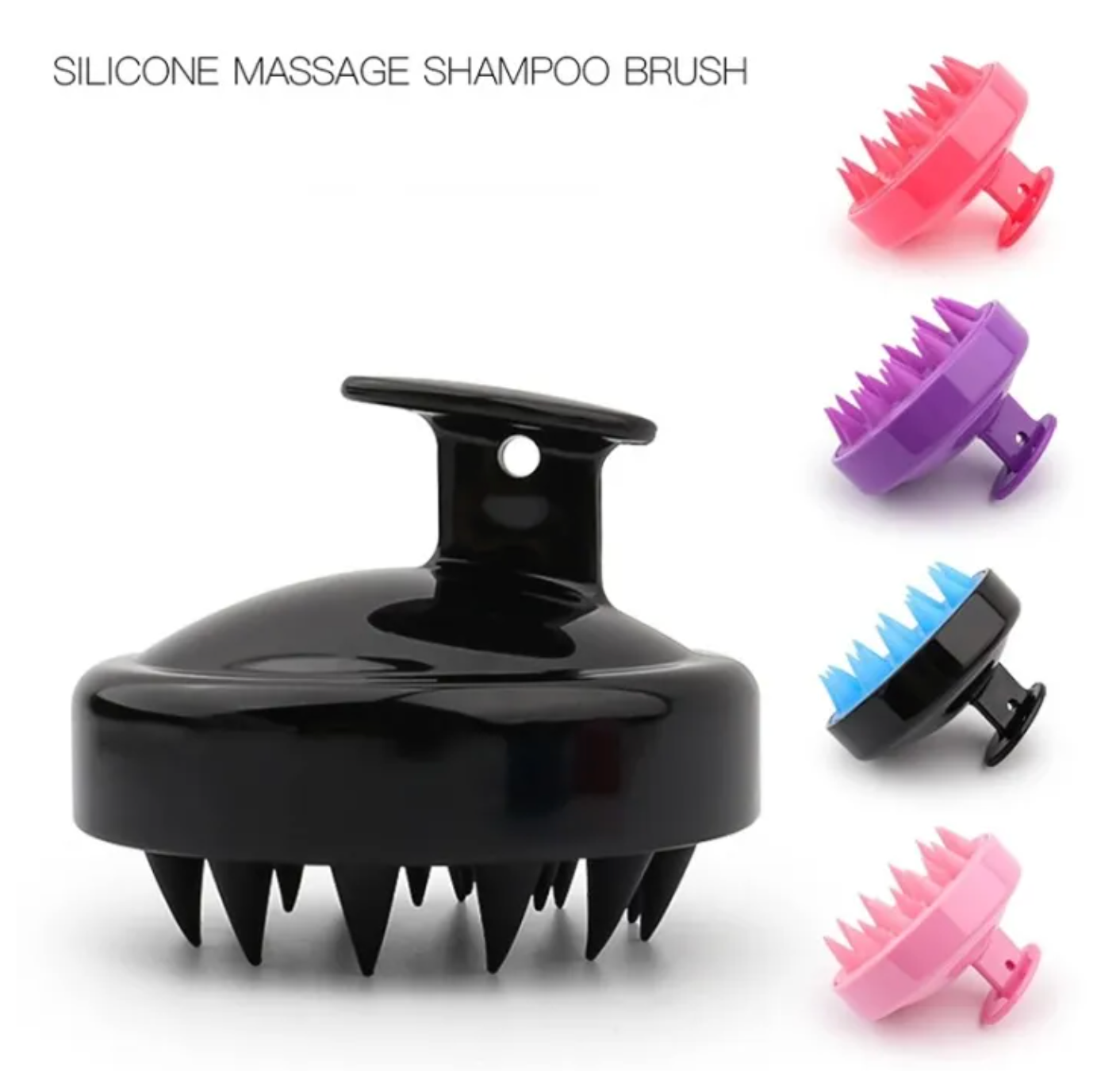 Silicone Scalp Massager | Foam Head Massage Brush Shampoo Brush