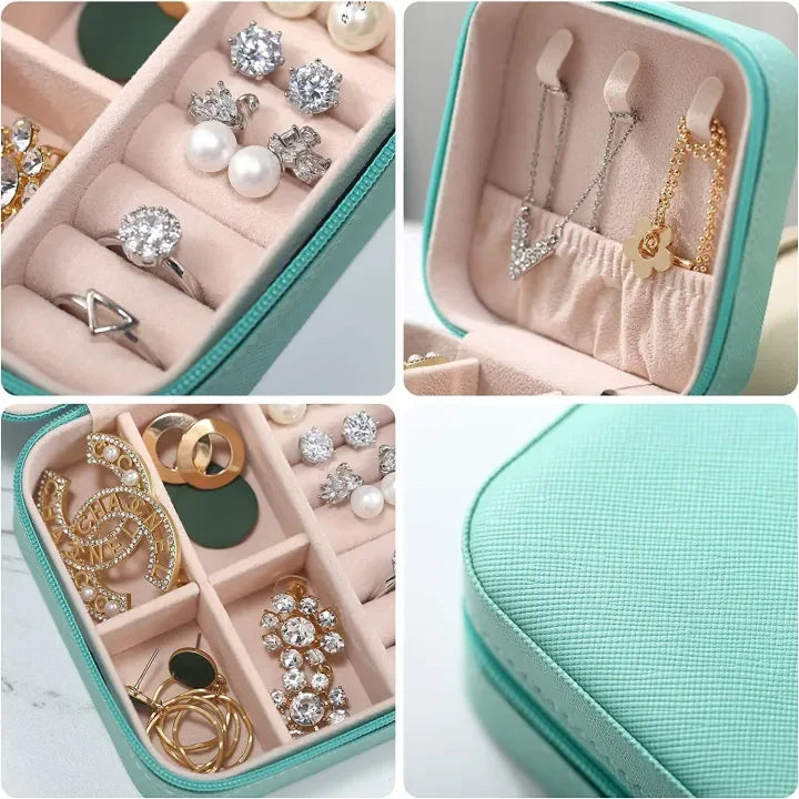 Travel Mini Portable Jewellery Box | Jewelry Organizer