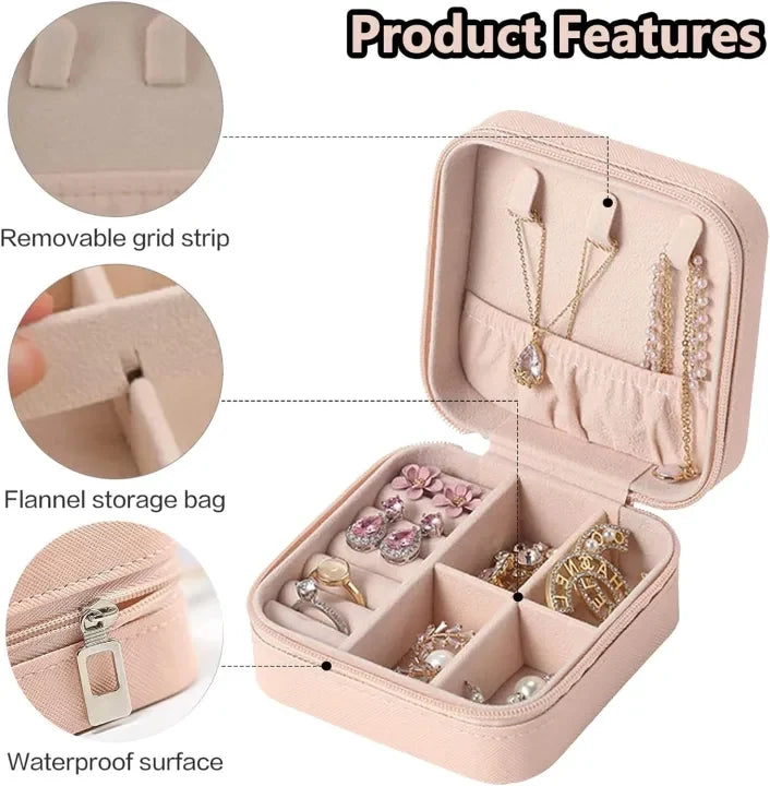 Travel Mini Portable Jewellery Box | Jewelry Organizer