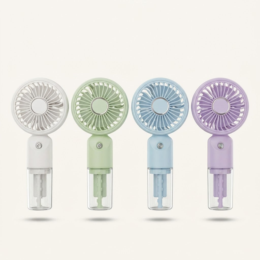 Portable USB Rechargeable Mist Fan With Water Spray