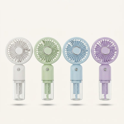 Portable USB Rechargeable Mist Fan With Water Spray